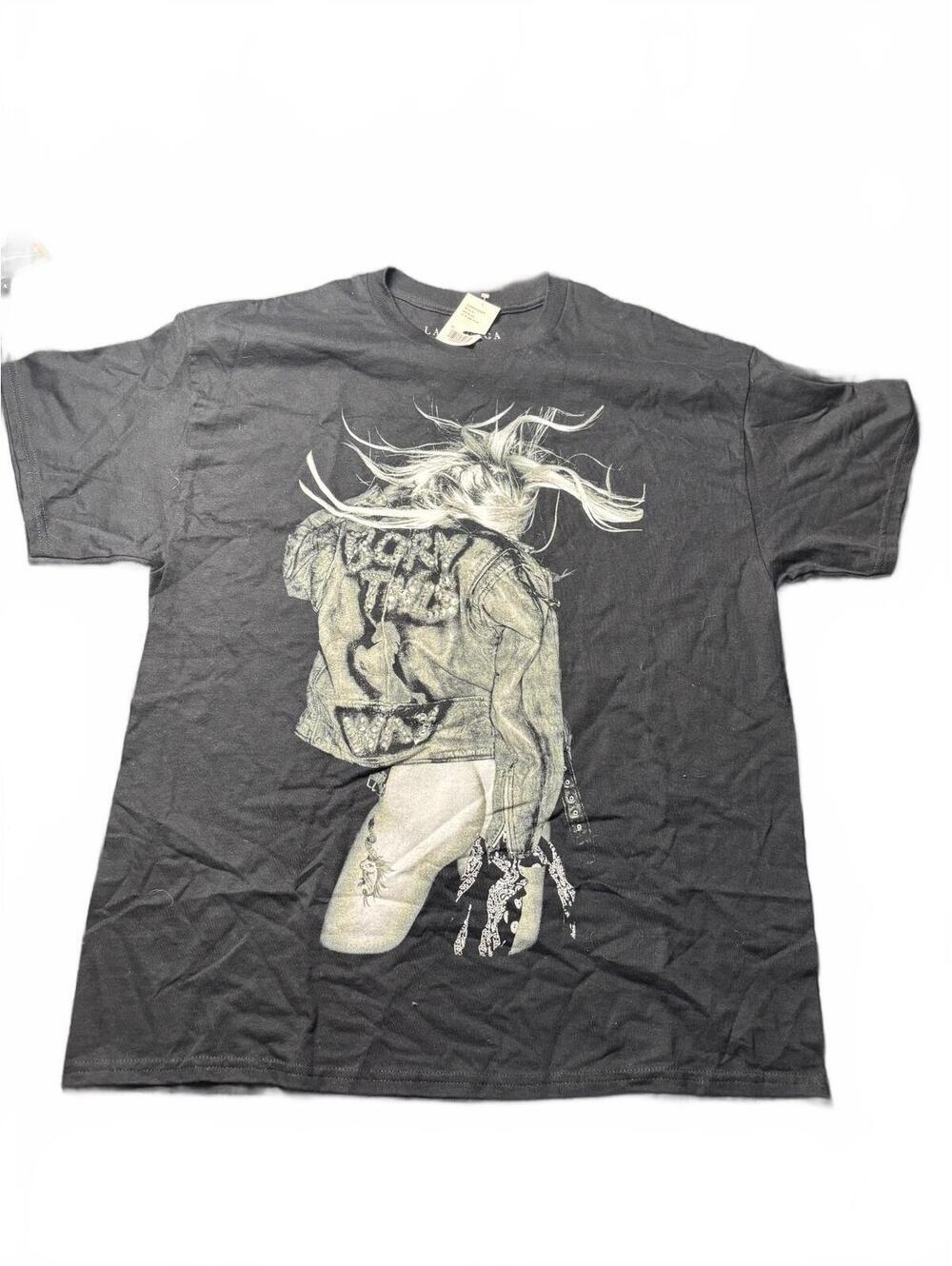 Lady Gaga Born This Way Graphic T-Shirt Black XL NWT